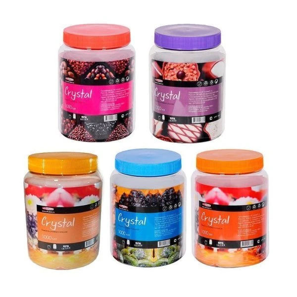 Банка 1л ПЭТ Crystal круглая (20)
