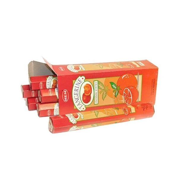 Благовония шестигранник 20 палочек HEM Tangerine Мандарин 186Tan (6)