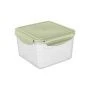 Контейнер пищевой 1,6л 160*160*104мм пластик СВЧ SMART LOCK герметичный зеленый (12)