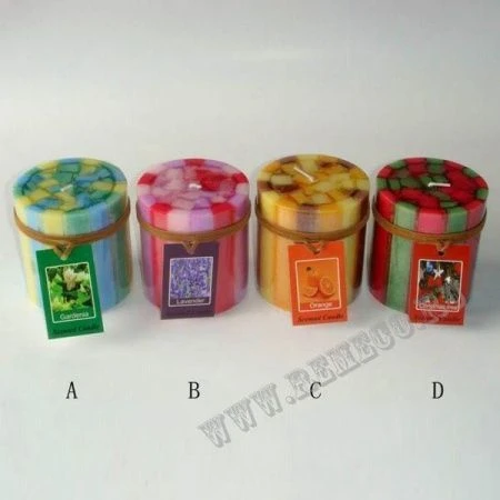 яяяСвеча ароматизированная, 4в., H8 D7см, 245 гр.