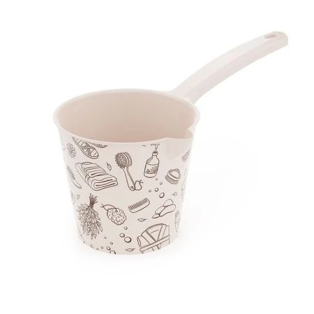 Ковш 1,5л пластик со сливом Русская банька (28)