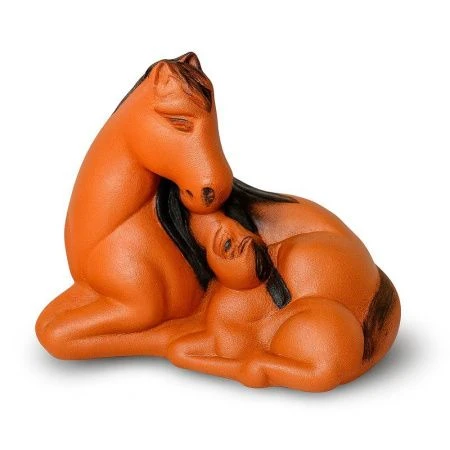 Копилка Лошадь с жеребенком 25*16*20см гипс