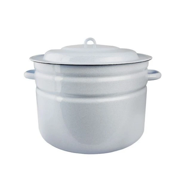 Бак 25л эмаль без рисунка титановый рябчик С-2828Рб (1)