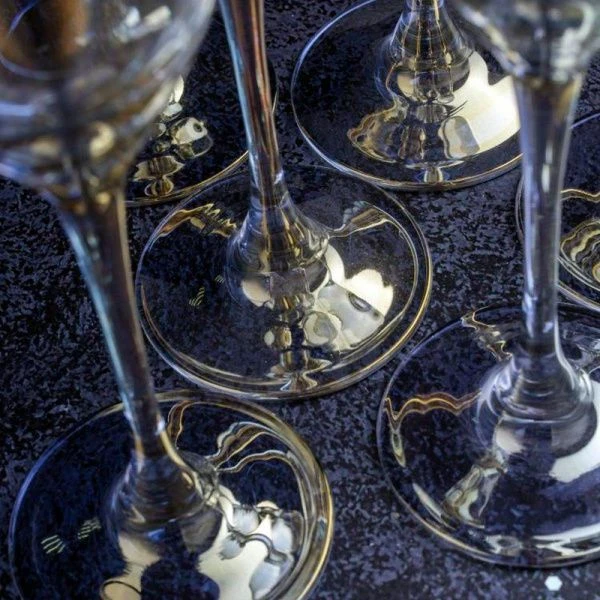 Бокалы для шампанского набор 6шт 160мл стекло ЗОЛОТИСТЫЙ ХАМЕЛЕОН (4)