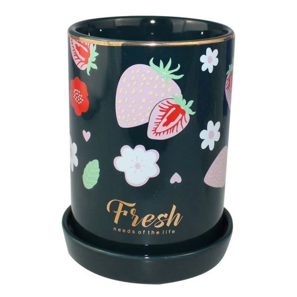 Подставка для кухонных принадлежностей ВЫВОД фарфор 8,5*13см 700мл Fresh подар.уп. (48)