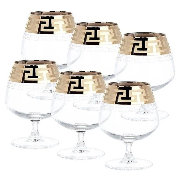 Бокалы для бренди набор 6шт 400мл стекло ГРЕЧЕСКИЙ УЗОР SE03-188/S/Z/6 (4)