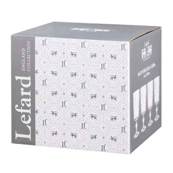 Бокалы набор 4шт 350мл стекло FLORA (6)