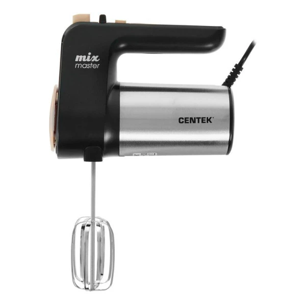 Миксер 800 Вт Centek СТ-1123 бежевый 6 скоростей + турбо, взбивание/замешивание ВЫВОД
