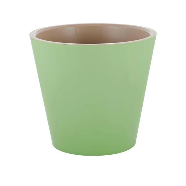 Горшок для цветов 10,5л 280мм пластик London оливковый (6)