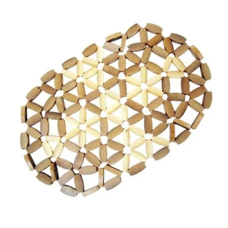 Подставка под горячее 24*15,5см бамбук овал JC-465 (480)