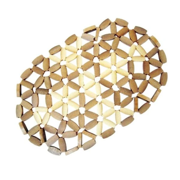 Подставка под горячее 24*15,5см бамбук овал JC-465 (480)