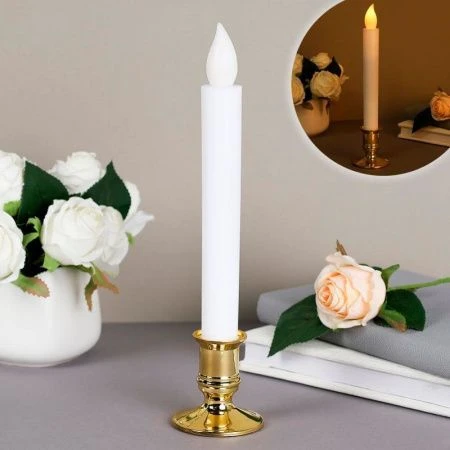 Свеча светодиодная 25см в подсвечнике VFR-48 (2/480)