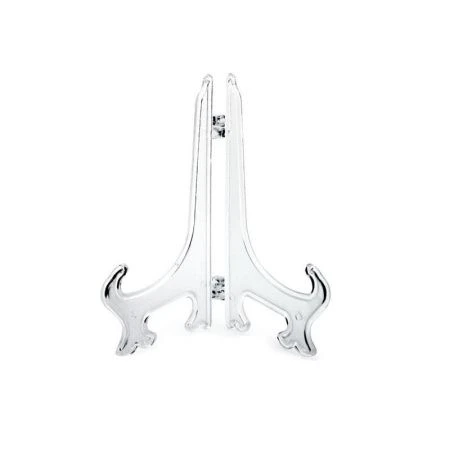 Подставка под тарелку декоративную пластик 17,5см прозрачная (10)