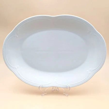 Блюдо овальное 36*25см фарфор White Ornaments (3)