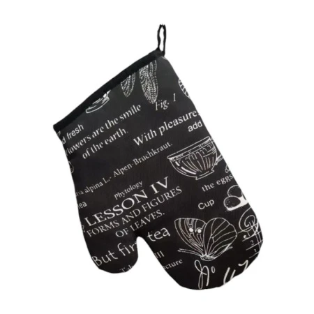 Прихватка-рукавица рогожка ВЕРСАЛЬ ЧЕРНЫЙ LeSonnet арт. 3