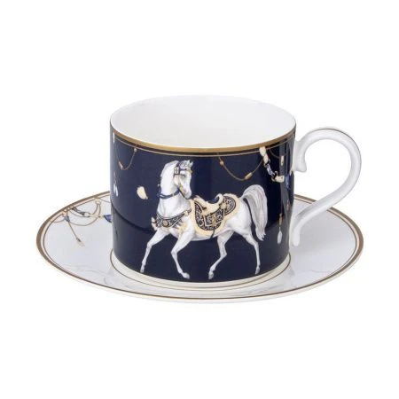 Чайный набор 2пр фарфор Horse club на 1 персону 300мл (36)
