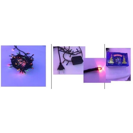 Гирлянда электрическая 4,5м (100 микроламп) (разноцветная) JC-6427 (100)