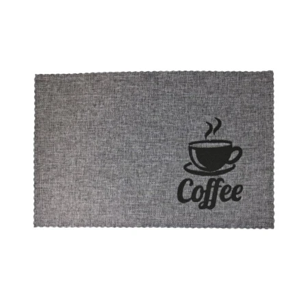 Салфетка сервировочная 44*29см ПВХ COFFEE серая JC-15493 (300)