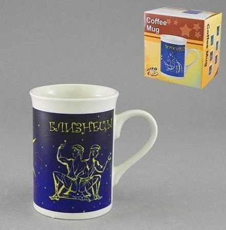 Кружка 250мл керамика БЛИЗНЕЦЫ подар.уп (36)