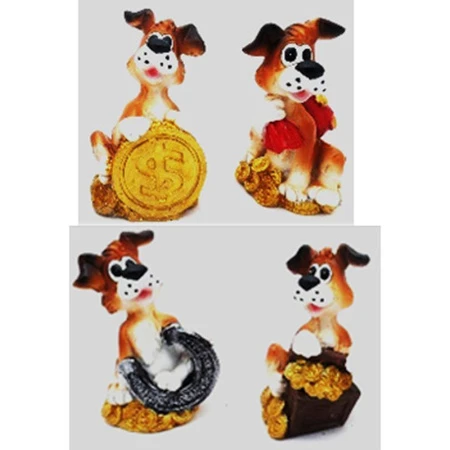 Фигурка Щенок с деньгами 6,5х3см 4 вида 17255 (576)