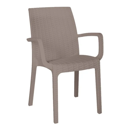 Стул 54*57,8*85,5см пластик Rattan Ola dom серый нагрузка до 150кг (1)