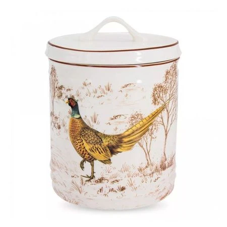 Банка для сыпучих продуктов 1300мл 14,5см керамика ОХОТА белая подар.уп. IM1531-MB-A3461 (12)