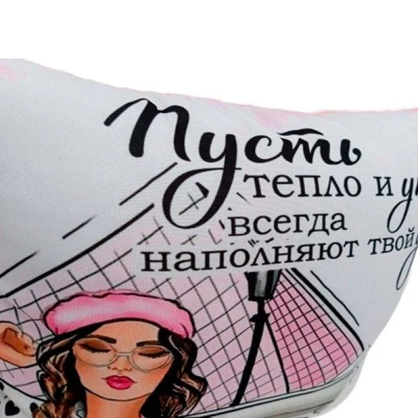 Подушка декоративная 35*35см поплин габардин ДомВелл Тепло и уют