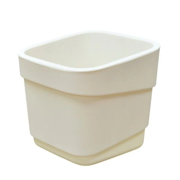 Горшок для цветов 4л d188 h176мм пластик Hills молочный (12) Горшок для цветов 4л d188 h176мм пластик Hills молочный (12)