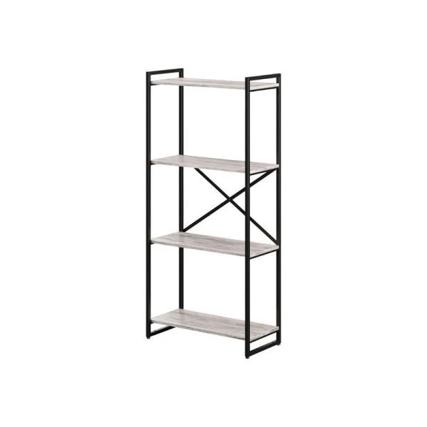 Стеллаж 4 полки 151*92*34см металл GUTTA патина, чёрный (1)