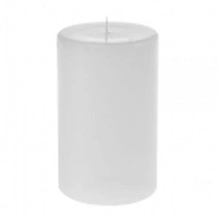 Свеча столб парафин 12см белая 5,6см (24)