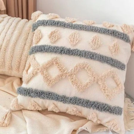 Наволочка декоративная 45*45см на молнии, хлопок JC-17879 (100)