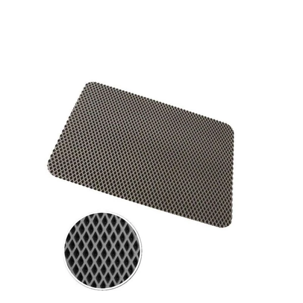 Коврик ячеистый 43*62см ЭВА РОМБЫ серый (60)