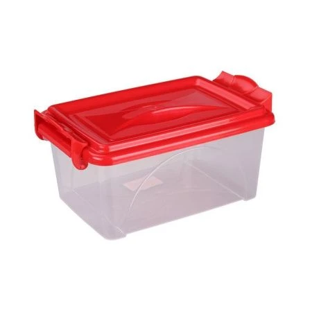 Контейнер пищевой 2,5л пластик с ручками прямоугольный 230*165*115мм (15/12)