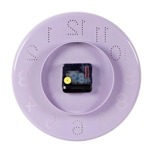 Часы настенные 25см пластик РУБИН Классика сиреневый (10)