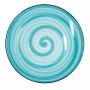 Тарелка мелкая 19см керамика Аэрография МЯТНЫЙ БРИЗ десертная (6/48)