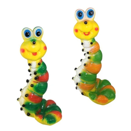 Фигура садовая ГУСЕНИЦА h40см гипс