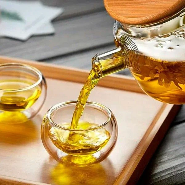 Чайник заварочный 1000мл стекло 12*19*13см A-17065-CH-FL (48)