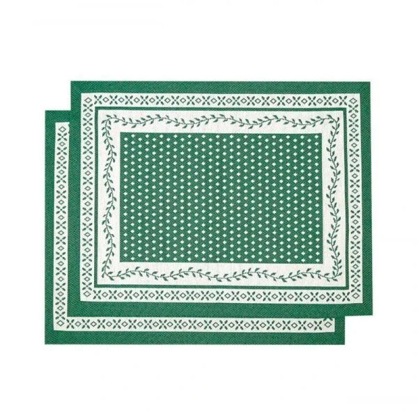 Салфетки новогодние набор 2шт 35*45см гобелен НИДЕРЛАНДЫ зеленый