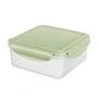 Контейнер пищевой 1,0л 160*160*70мм пластик СВЧ SMART LOCK герметичный зеленый (20)