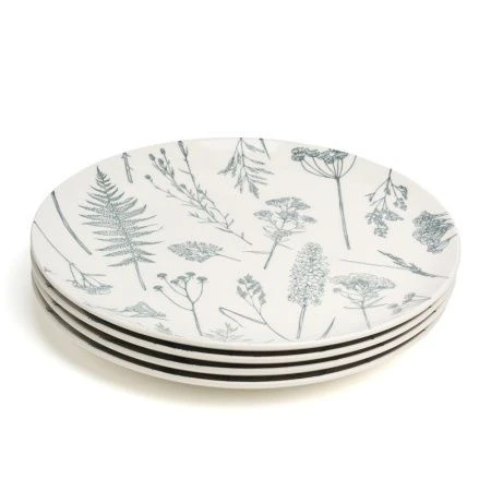 Тарелки мелкие набор 4шт 27см фарфор Grasses обеденные (6)