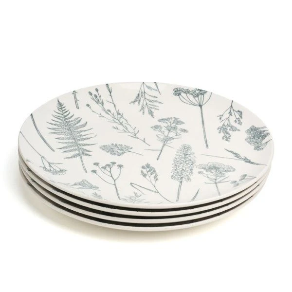 Тарелки мелкие набор 4шт 27см фарфор Grasses обеденные (6)