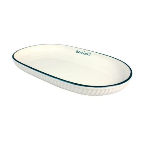 Блюдо 31см фарфор овальное белый P020-12-Y/JC-14556 (36)
