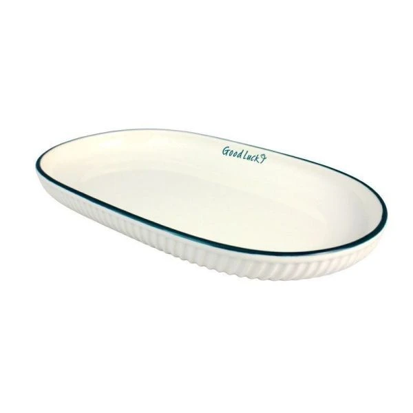 Блюдо 31см фарфор овальное белый P020-12-Y/JC-14556 (36)