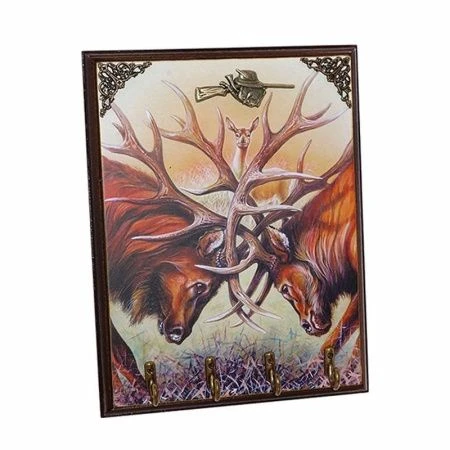 Ключница 18*1*24см дерево/металл