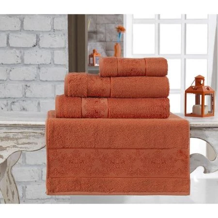 Полотенце бамбук 50*90см Karna PANDORA (Кирпичный)