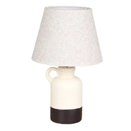 Лампа настольная с абажуром керамика 40см бежевый YM220307 (24)