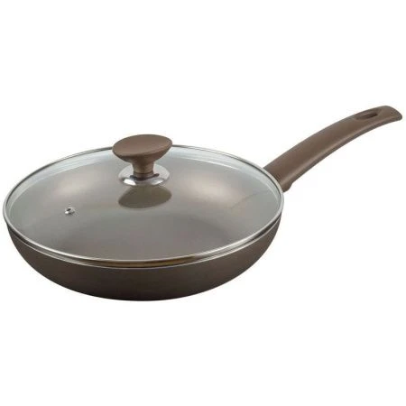 Сковорода 26см алюминий АП ПРЕСТИЖ стекл.крышка с несъемной ручкой (4)