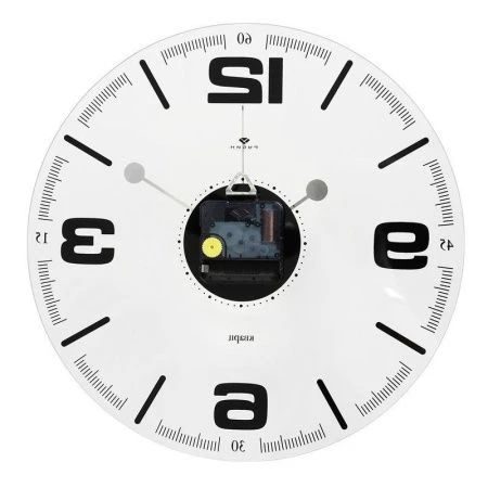 Часы настенные стекло 30см РУБИН Стиль 1 прозрачные, открытая стрелка (10)