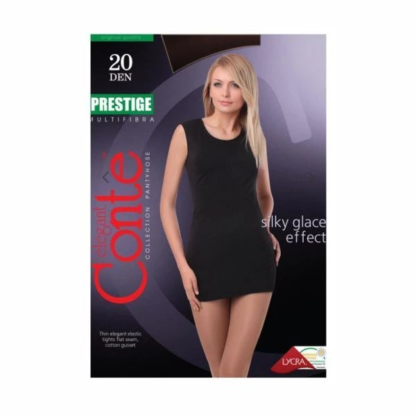 Колготки женские CONTE Prestige 20den, р.3 nero