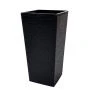 Горшок цветочный 43л 30,5*62см пластик ФИНЕЗИЯ ДЖУТ с вкладкой 20л черный (1)